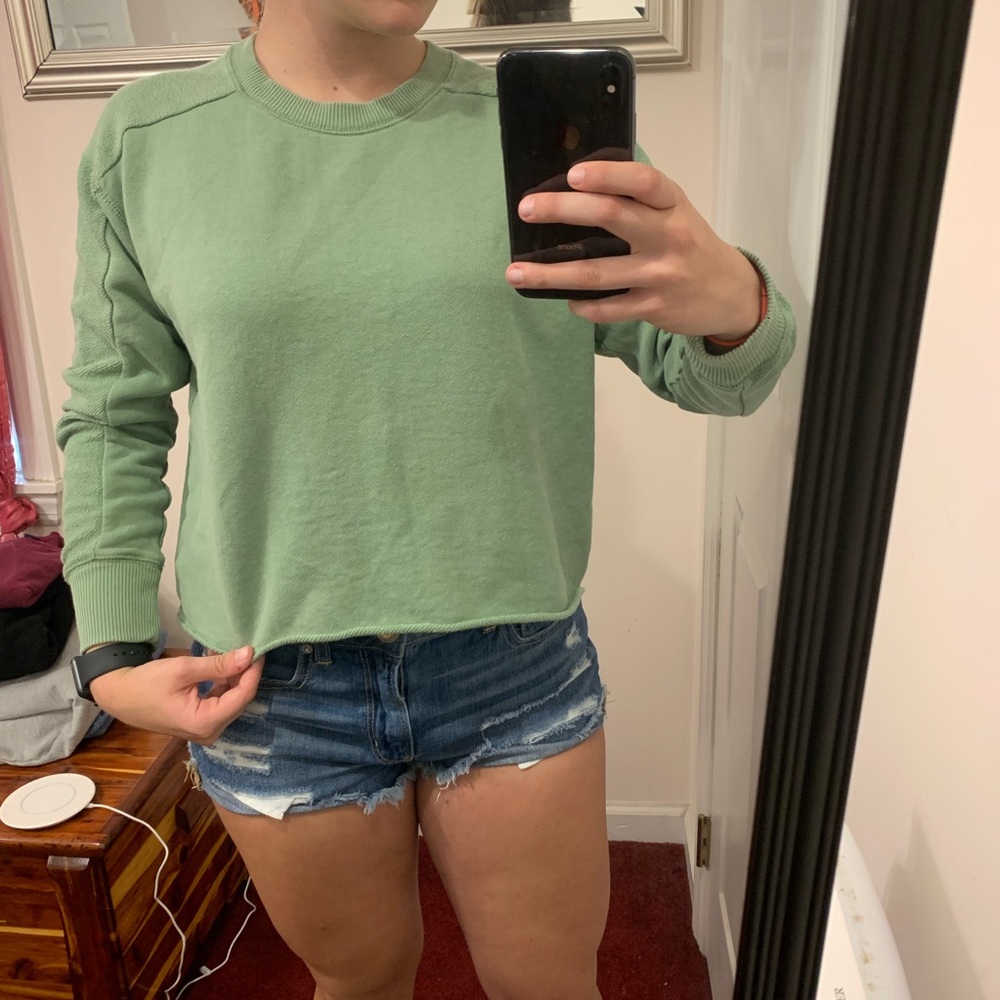 Aerie cropped crew neck